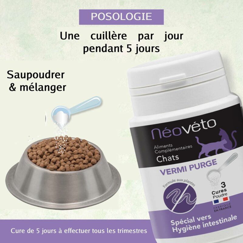 NV13- Vermipurge CHATS : Vermifuge naturel pour chats – Image 5