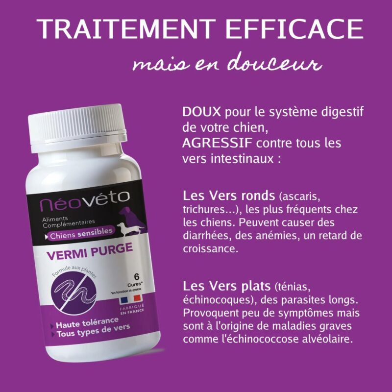 NV12- Vermipurge SENSIBILITE : Vermifuge naturel pour chiens sensibles – Image 3