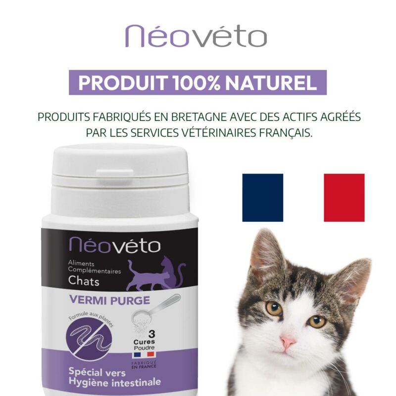 NV13- Vermipurge CHATS : Vermifuge naturel pour chats – Image 6